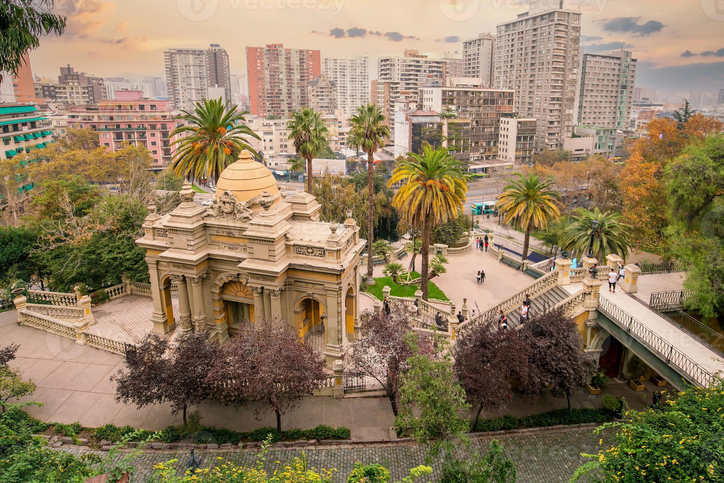 vintage-cerro-santa-lucia-in-downtown-santiago-in-chile-photo